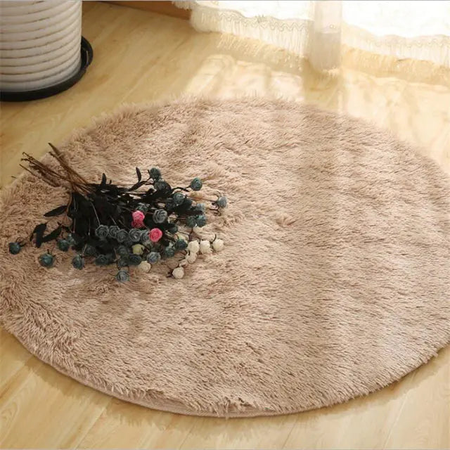 2025 New Warm Thick Round Rug Carpets