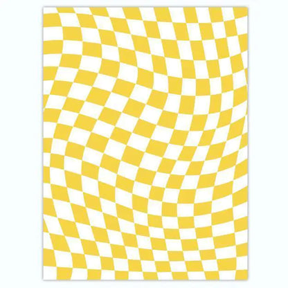 Wool Fleece Checkerboard Rugs