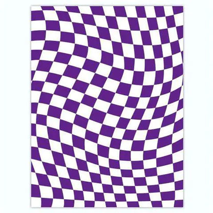 Wool Fleece Checkerboard Rugs