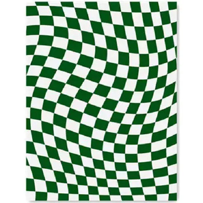 Wool Fleece Checkerboard Rugs