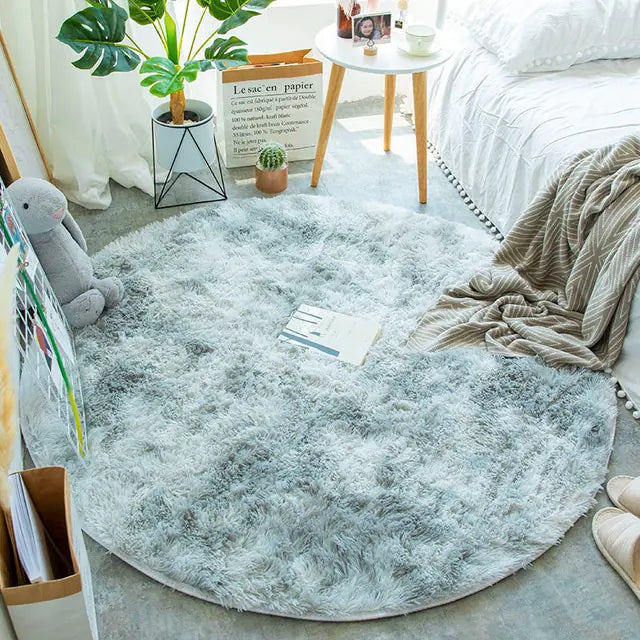 2025 New Warm Thick Round Rug Carpets