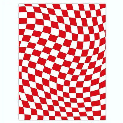 Wool Fleece Checkerboard Rugs