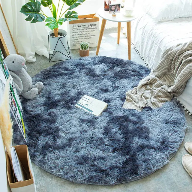 2025 New Warm Thick Round Rug Carpets