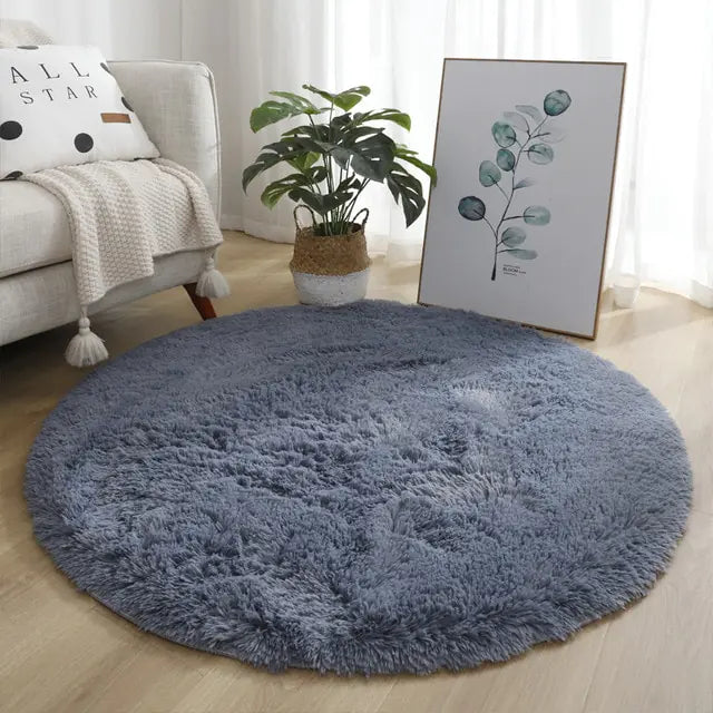 2025 New Warm Thick Round Rug Carpets