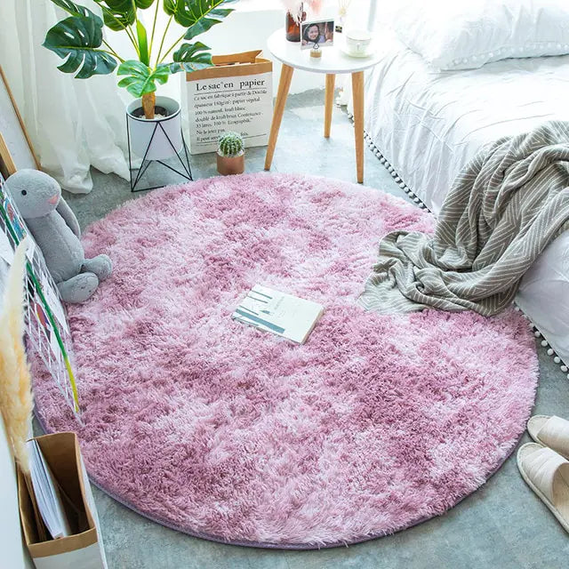 2025 New Warm Thick Round Rug Carpets