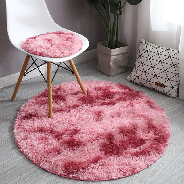 2025 New Warm Thick Round Rug Carpets