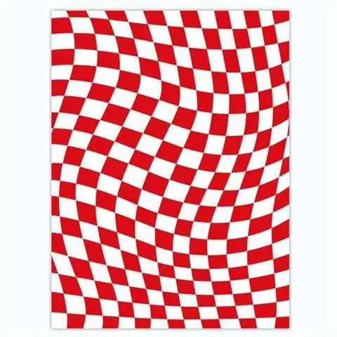 Wool Fleece Checkerboard Rugs