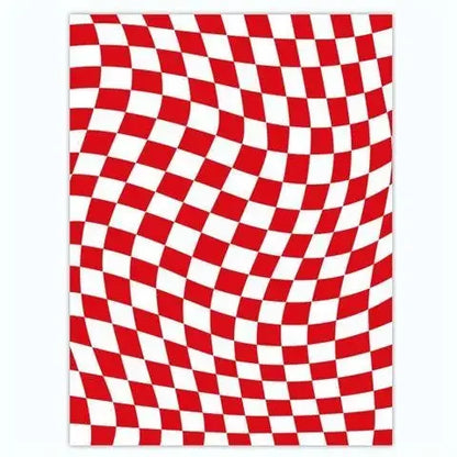 Wool Fleece Checkerboard Rugs