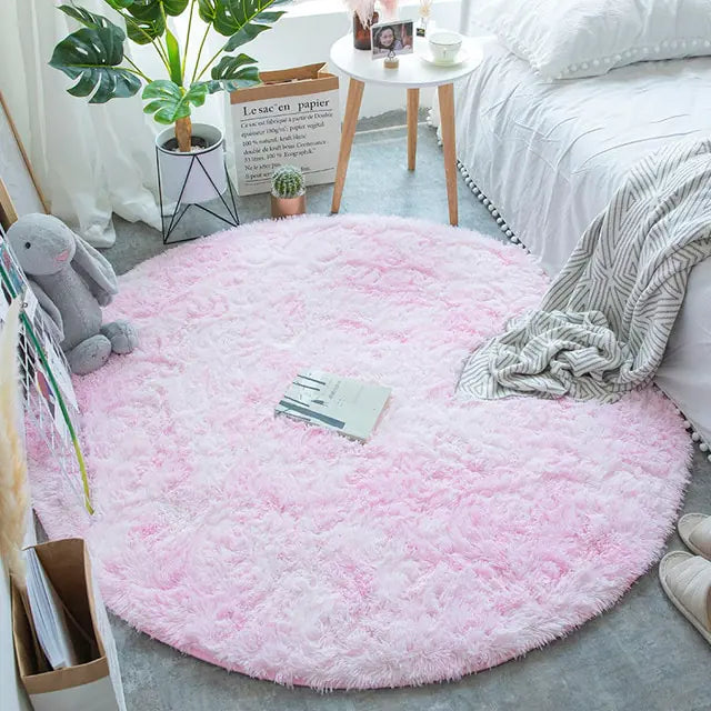 2025 New Warm Thick Round Rug Carpets